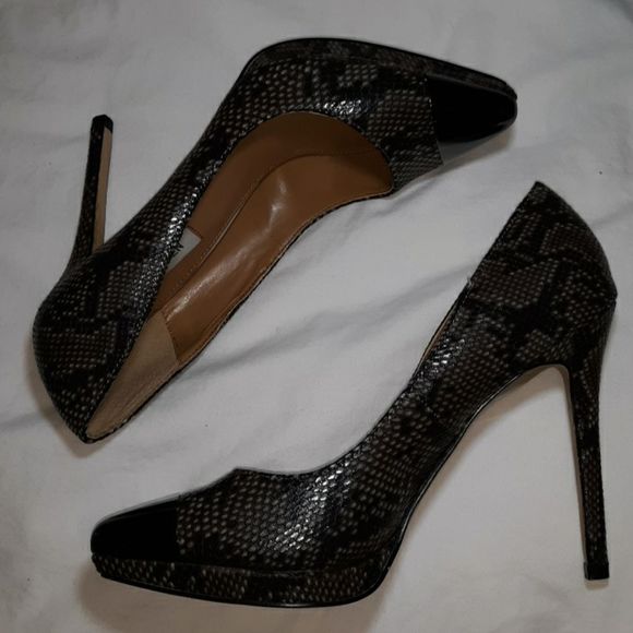 Steve Madden P-Sno Python Metal Toe‎ Pumps 6.5 - Picture 3 of 8